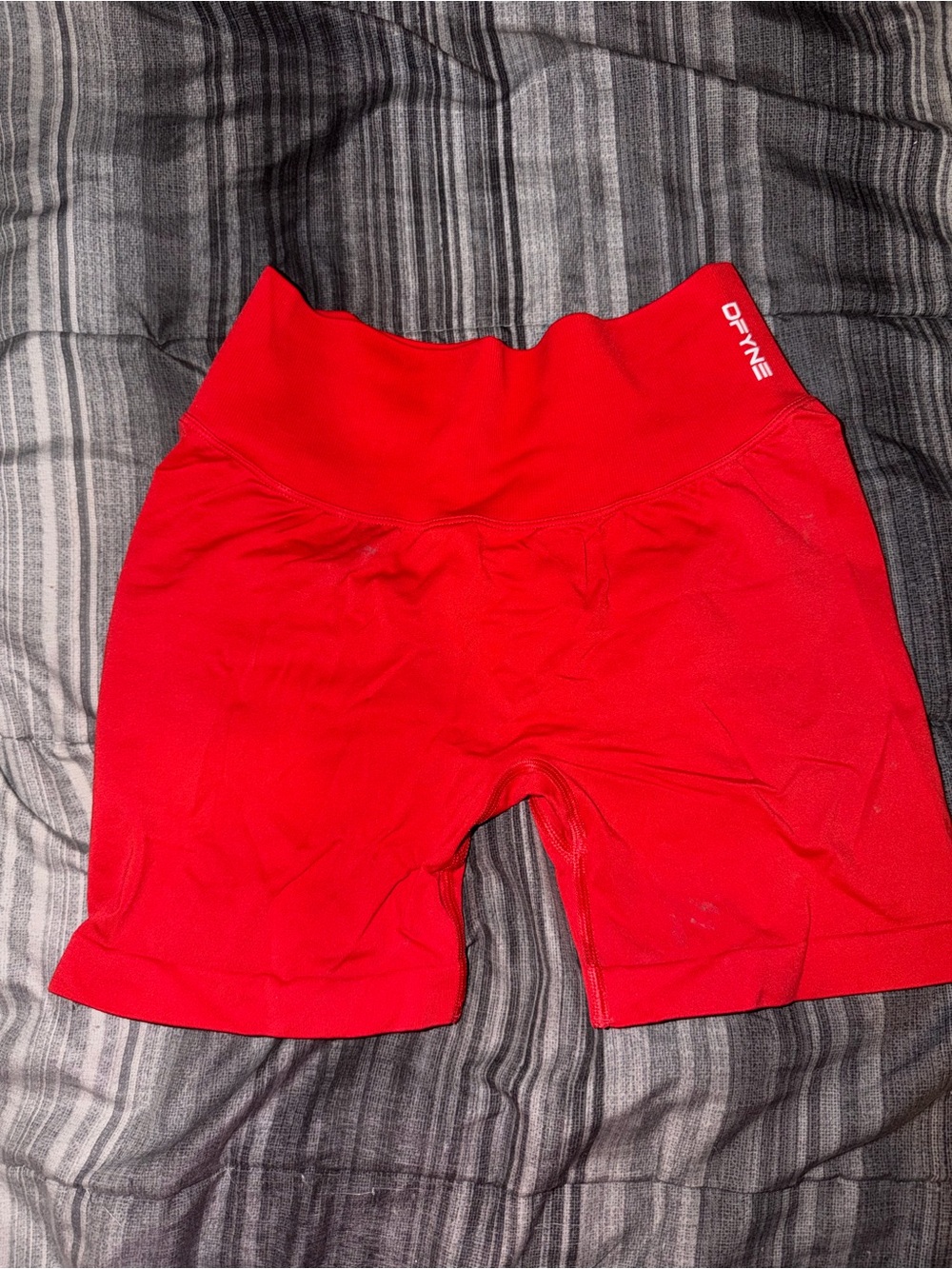 DFYNE Red dynamic Bike Shorts